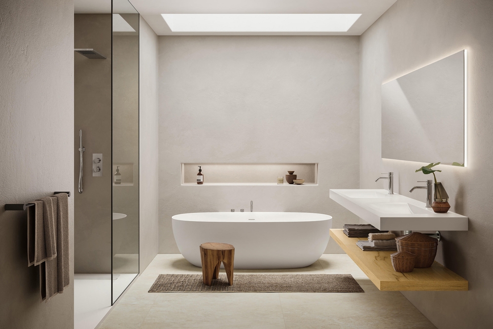 Modern,Bathroom,Interior,In,Minimal,Scandinavian,Style